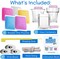 Kids Candle Making Kit – DIY, 3 Glass Containers, 3 Wicks, 5 Colored Wax Bags.